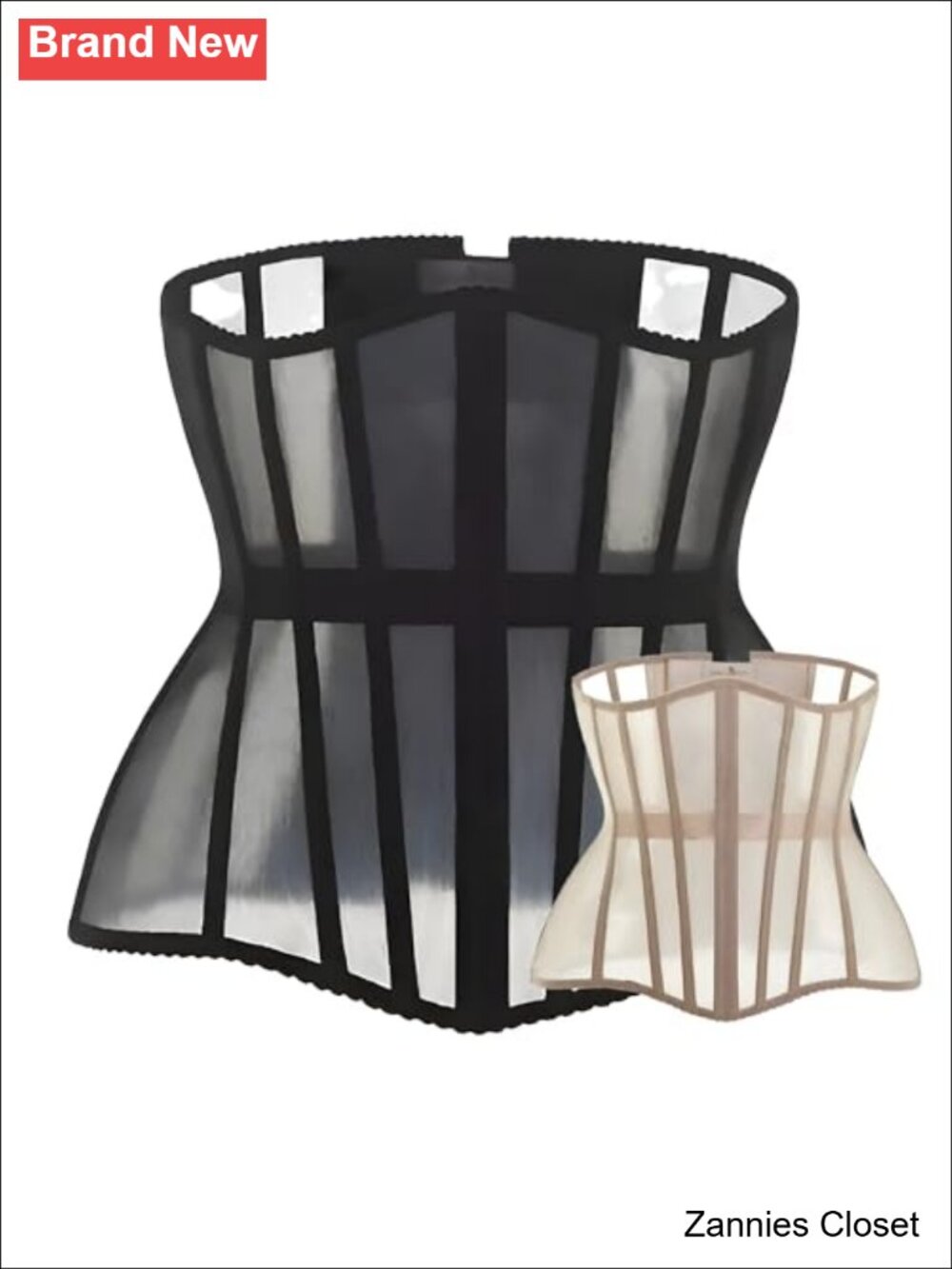 ✨ Waist Trainer Corset Underbust Lace Up Waist Cincher Shapewear Body Shaper